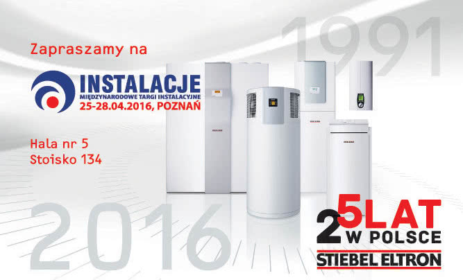 Stiebel Eltron zaprasza na Targi INSTALACJE 2016