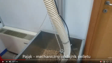 Pająk do pelletu Thermostahl - podajnik pneumatyczny