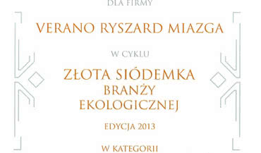 Złota Siódemka Branży Ekologicznej 2013