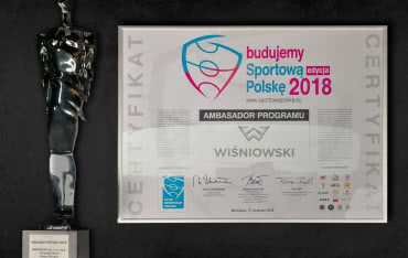 Tytuł Budowniczego Polskiego Sportu dla firmy Wiśniowski