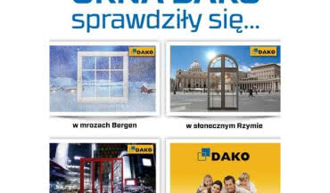 "Okna DAKO sprawdzą się w Twoim domu!" - Kampania telewizyjna DAKO Jesień 2013